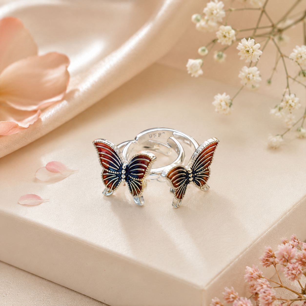 Silver Monarch Butterfly