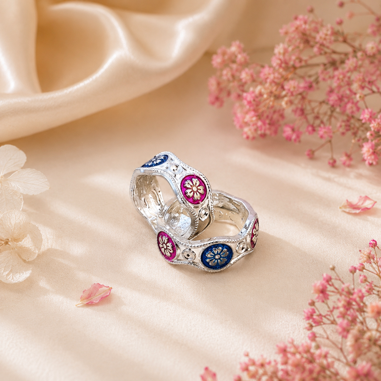 Vintage Enamel Toe Ring