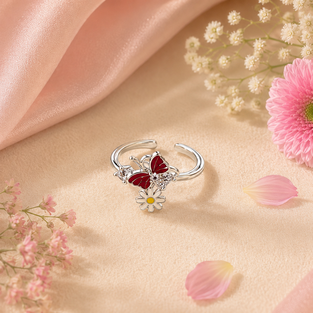 Butterfly Bloom Toe Ring