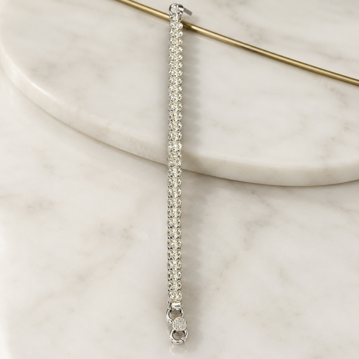 Classic Tennis Silver Bracelet