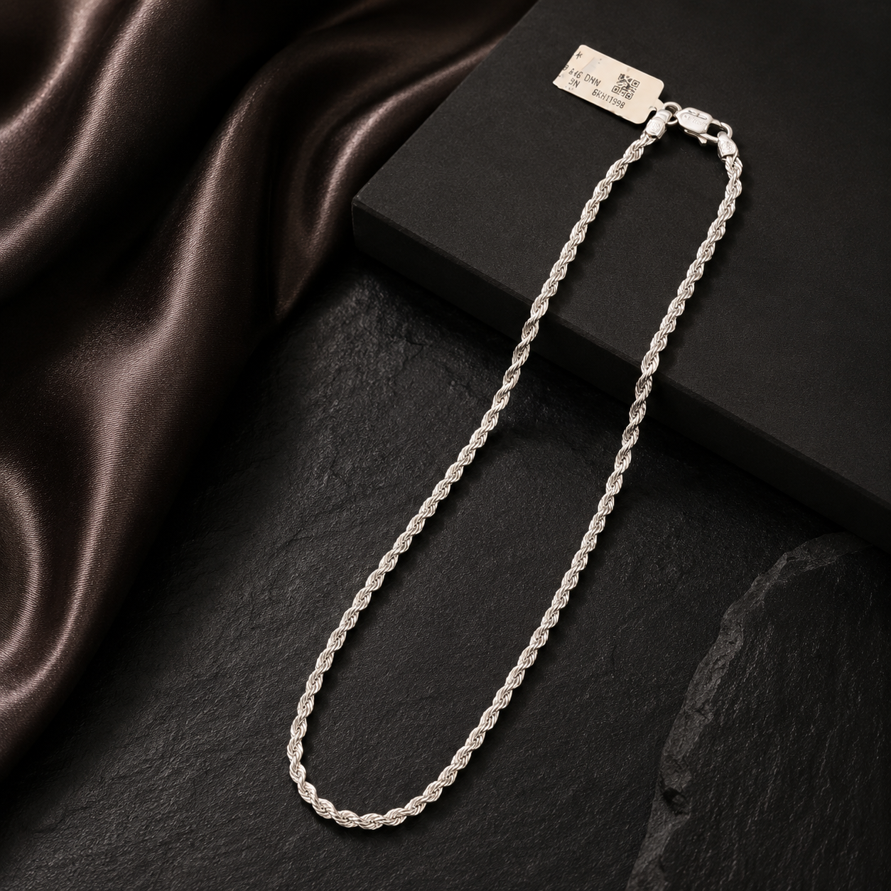 Men's Classic Silver Rope Chain