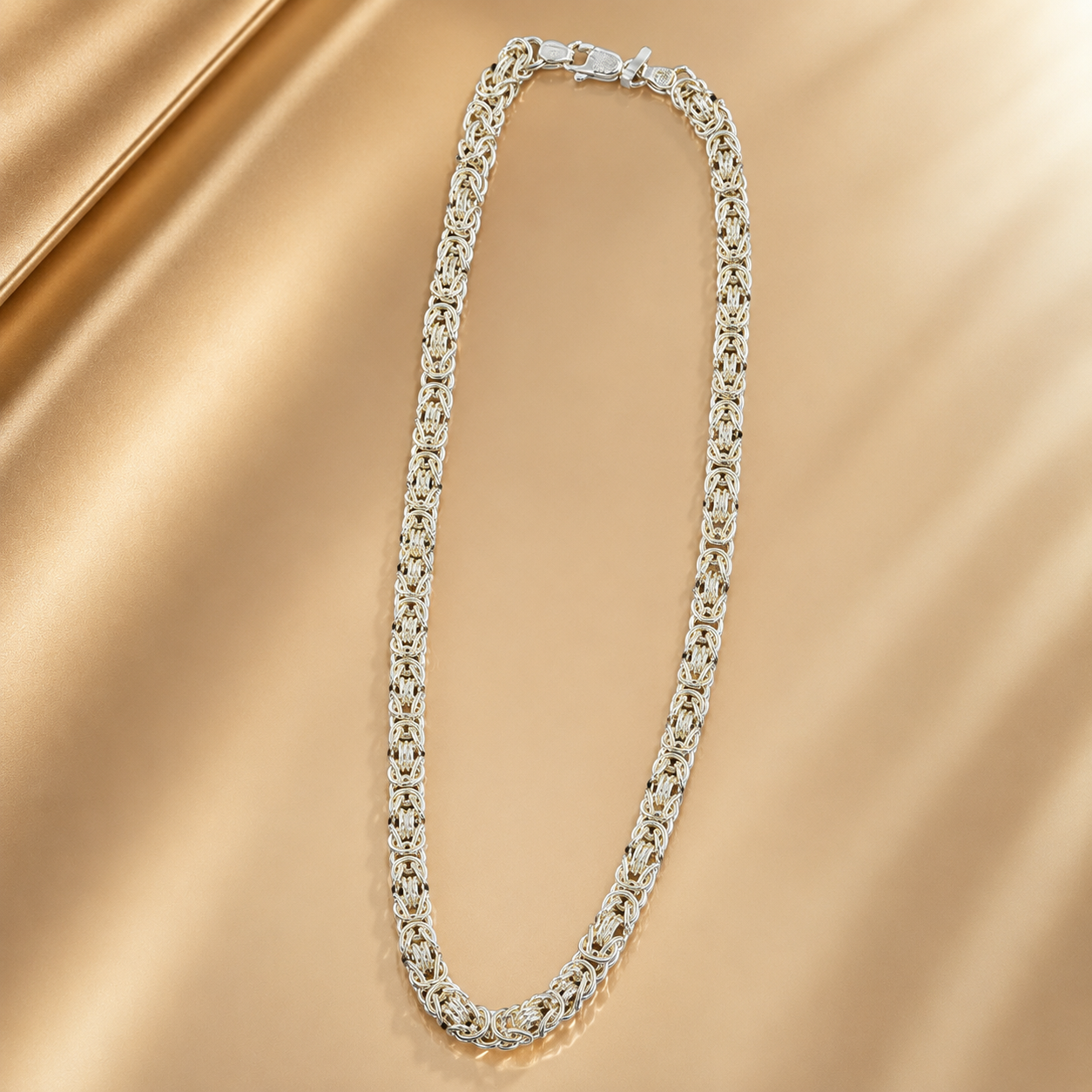 Men's Royal Byzantine Silver Chain