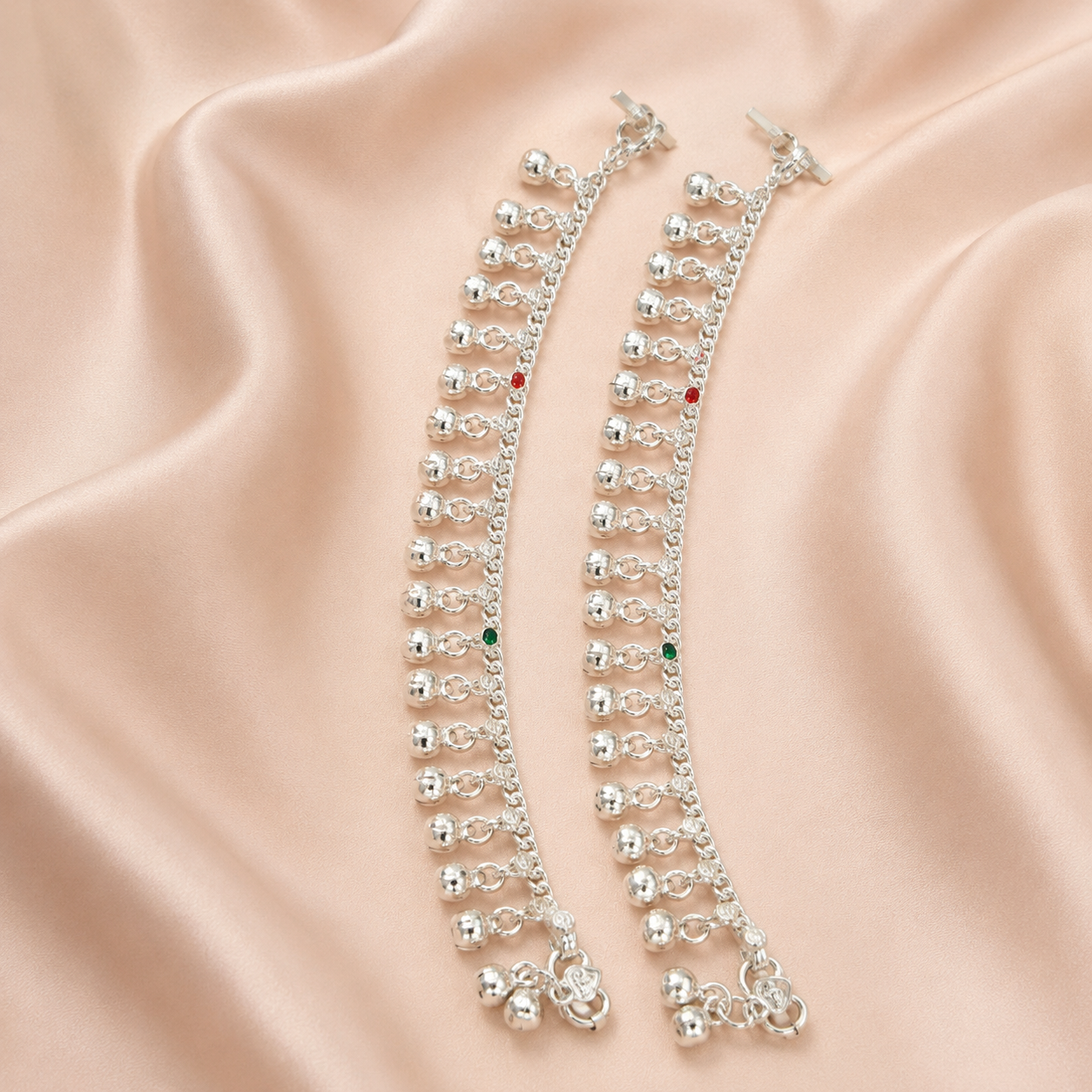 Silver Baby Ghungroo Payal (Pair)