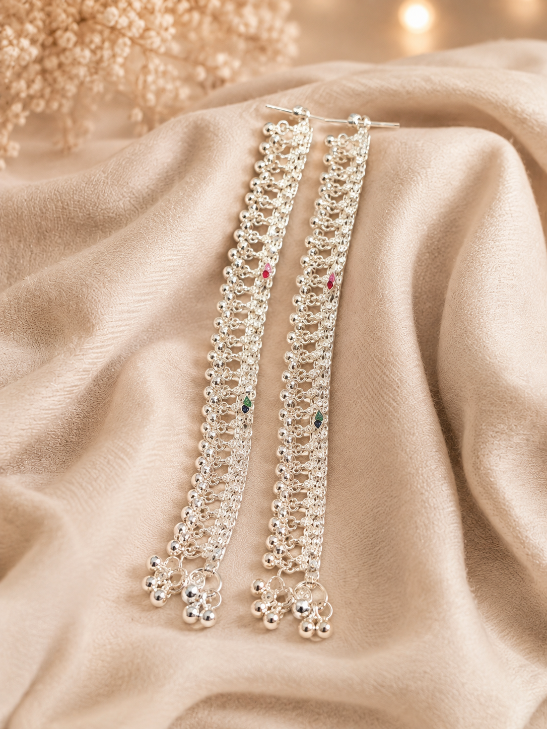 Silver Premium Baby Ghungroo Payal (Pair)
