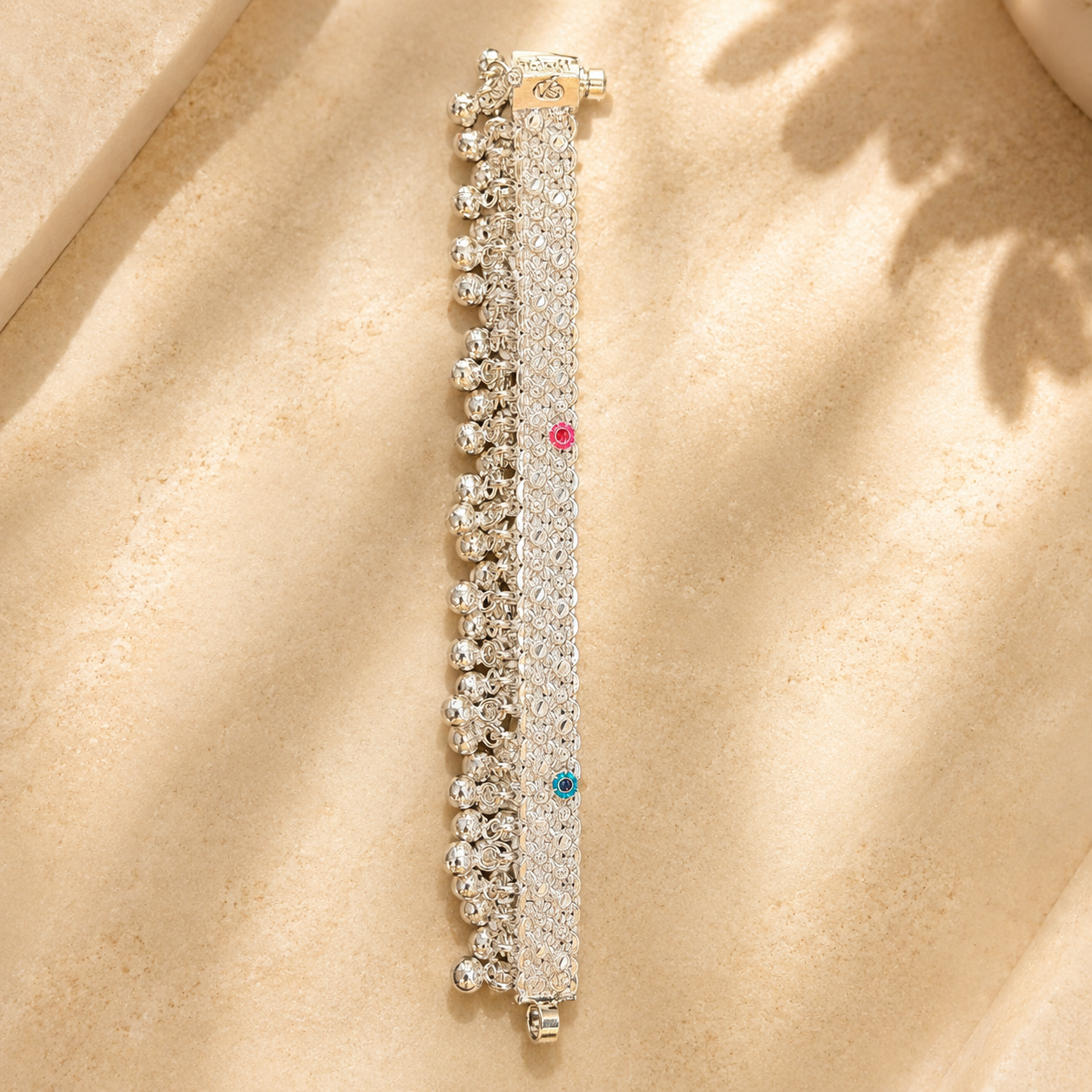 Silver Floral Mesh Baby Painjan